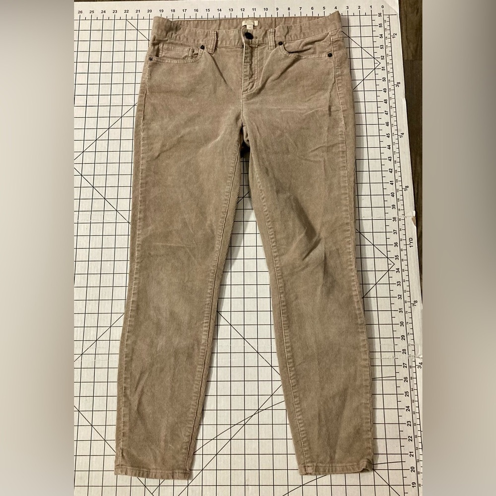 J. Crew Stretch Women’s Size 28 Tan Corduroy Pants